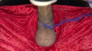 Secret Santa edge jerk off ( almost cum )