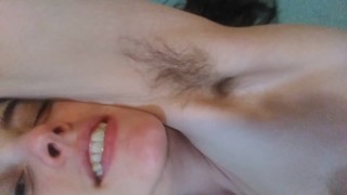 Do you want to FUCK my HAIRY Armpits? Exhibitionist Onlyfans Girl Pink Moonlust Dirty Talking Hair