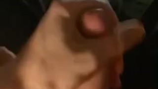 Watch him Blow a Massive Rope of Cum with his Left Hand