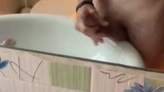 Jerking my boner and cum