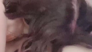 Got so turned on sucking my plastic cock I came