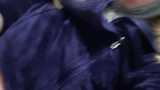 FrankiFox Finger Fucks Her Tight pussy in the Public Restroom