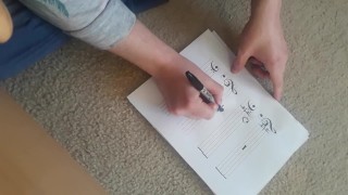 Cum-posing: Making Music by Cumming on Sheet Music