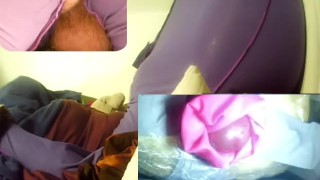 fette abgefüllte Sau Nussija spritzt minutenlang seine riesen Ladung Sperma rein - geiler Orgasmus