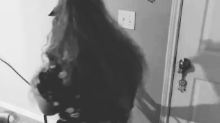 Big ass Milf simultaneously tries TikTok and is banned 