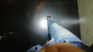 Tik Tok Come With Me To Public Toilet And Watch How I Peeing . POV Public Teen Piss Fetish