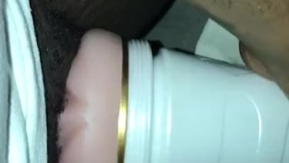Fucking flashlight pussy