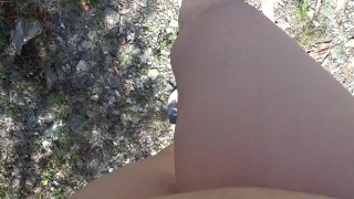 Foot fetish and pissing outdoors Feet in Calvin Klein slippers POV