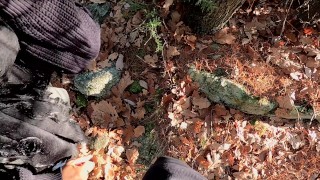QUICK OFF TRAIL NATURE FUCK... ALMOST GOT CAUGHT!