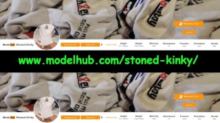 SK Jerking off while ballbusting & cockjerking with Nike TN sneakers