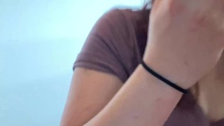 Dawn Grey - Bouncing On A Huge Dildo and Pumping Her Boobs to the Max while using a Vibrator!