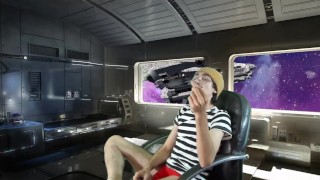 QuestAfterDark ~ Lonely Astronaut uses sex toy to masturbate