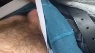 Horny while having online meeting 