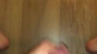 Cumming on the floor