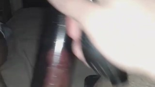 Getting hard with my cock pump 