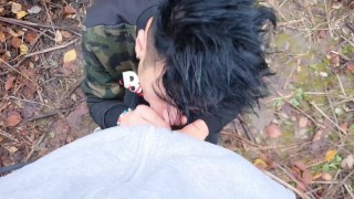 Friends help each other with emptying their balls - First gives ass , second gives mouth