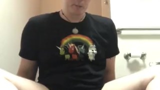 Diaper Boy Damien Turner in a Messy Diaper at the Office!