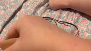 Whoops this teen slut made a mess 