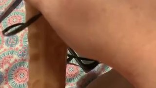 Whoops this teen slut made a mess 