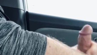 Almost caught before huge cum explosion/was hoping a nice gal would help me in this busy lot 