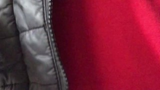 Risky JERK OFF at the CAR PARKING GARAGE