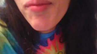 PinkMoonLust Pees On her Tampon String Peeing Urine Piss Fetish Hairy Girl Sits on Dirty Toilet