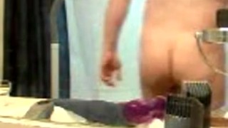 Rumor 2007-13 using my athletic support to hold toy in my ass hole while