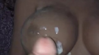 Bwc busting on ebony milf sex dolls tits