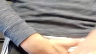 Hung Jock Slapping Huge Cock and Showing Off