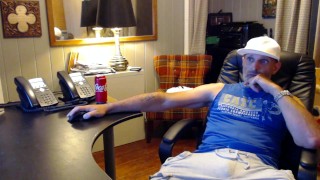 Dickprint Swinging Jock in Terry Cloth Shorts Huge Cock