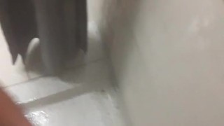 Fun time in the shower, Masturbation and unloads cum 