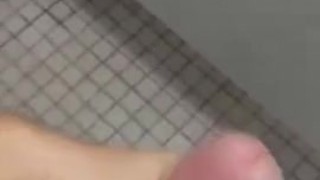 Cockdevotee Jerk Off In Public Restroom Stall
