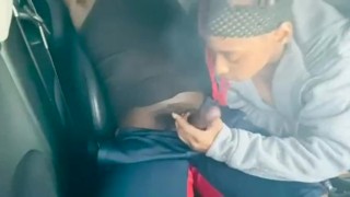 MY STEPSISTER SUCKED MY DICK IN OUR stepmoms CAR