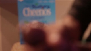 EVER NUTTED IN A CHERRIO ? SOLO BBC CREAMPIE CASHEW BIG CURVE DICK CUMSHOT