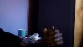 Full House Early Morning Wood Black Handjob Cumshot