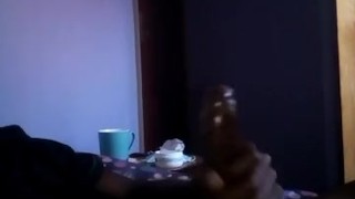 Full House Early Morning Wood Black Handjob Cumshot