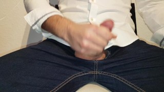 Jerking off at the office