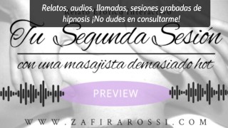 [PREVIEW] SEGUNDA SESIÓN CON MASAJISTA DEMASIADO HOT | AUDIO HOT INTERACTIVO | SWEET FEMDOM