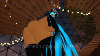 Thicc Thigh Fat Ass Blue Hair Masked Babe Stripped Choker Socks Face Sitting POV Lap Dance
