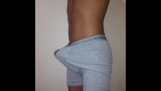 Hands Free Boner Play (Cum in Briefs)