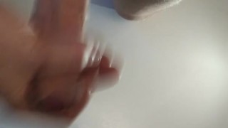 Uncut Teen Cum On Table