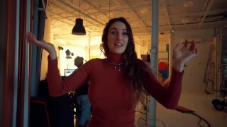 Piper Behind the scenes at the YouTube pop up space!