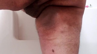 Cleansing bottle goes all the way in my ass!
