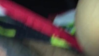Christmas slut gets cream pie 