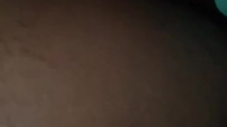 Young ebony Creampie masturbates with BBC
