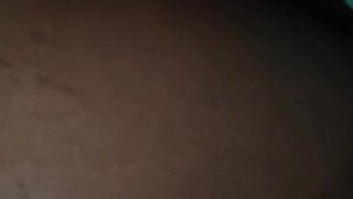 Young ebony Creampie masturbates with BBC