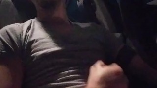 In PUBLIC and jacking off, then eating my cum!