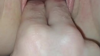 My new fuck buddy made a mess, my husband likes to play in it after!!