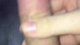 White Boy Jacking off in bed...