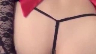 crossdresser dildo solo